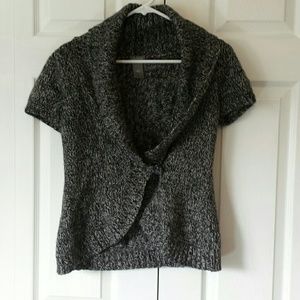 Ann Taylor short sleeve front wrap sweater